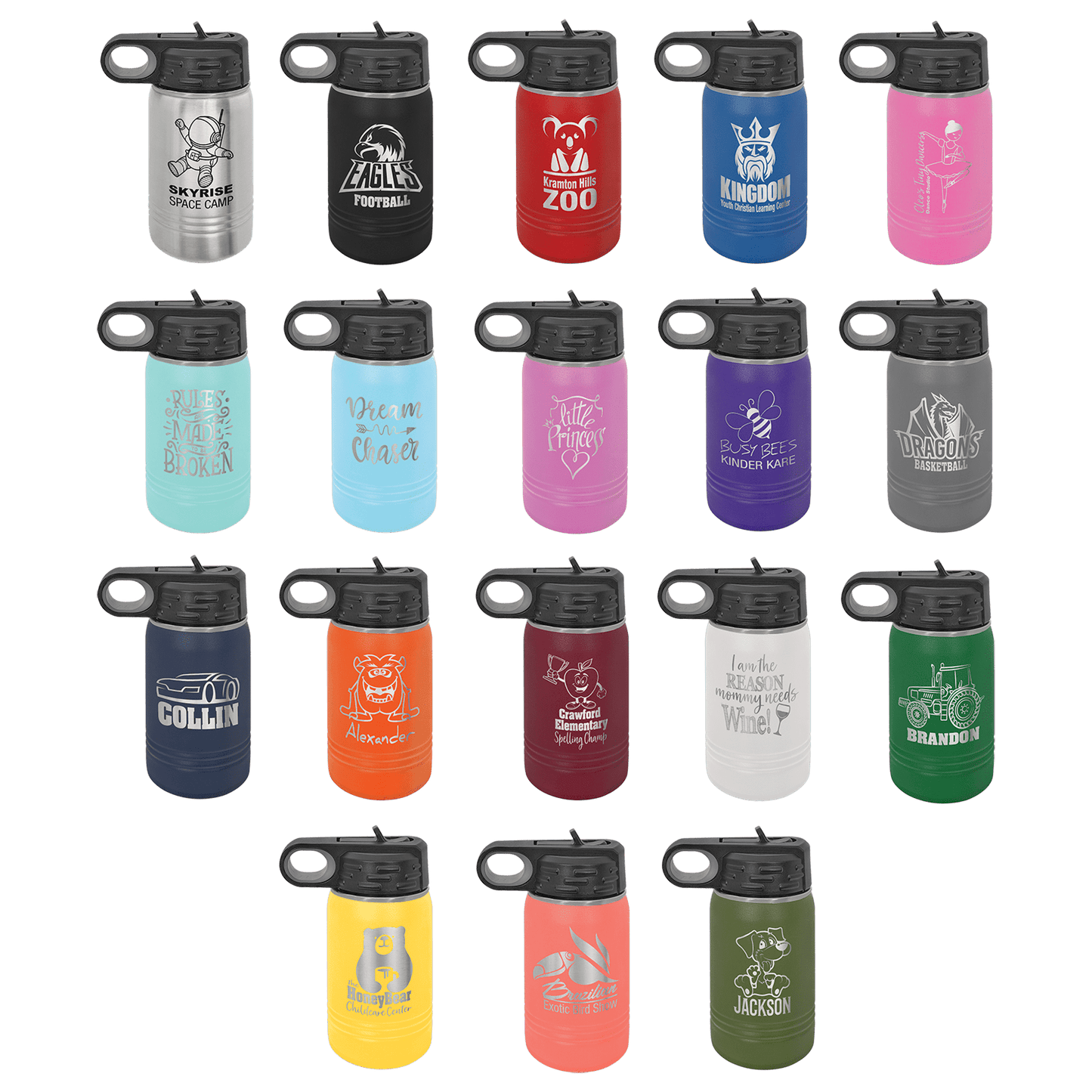 12 oz Water Bottle