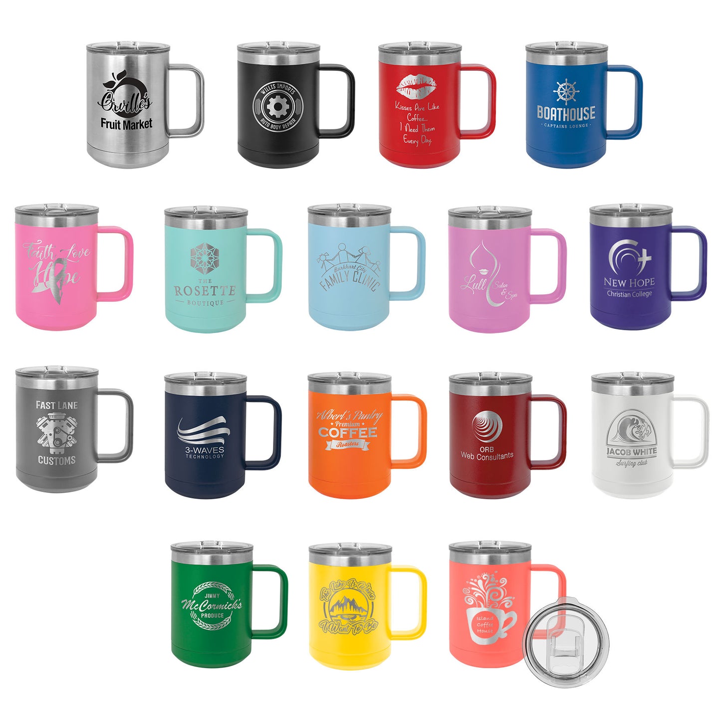 15 oz. Polar Camel Coffee Mug with Slider Lid