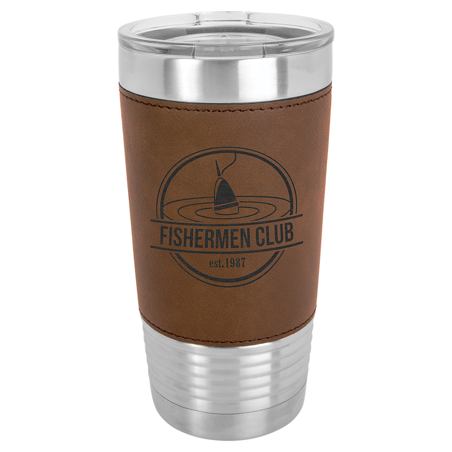 20 OZ LEATHERETTE GRIP TUMBLER WITH SLIDER LID