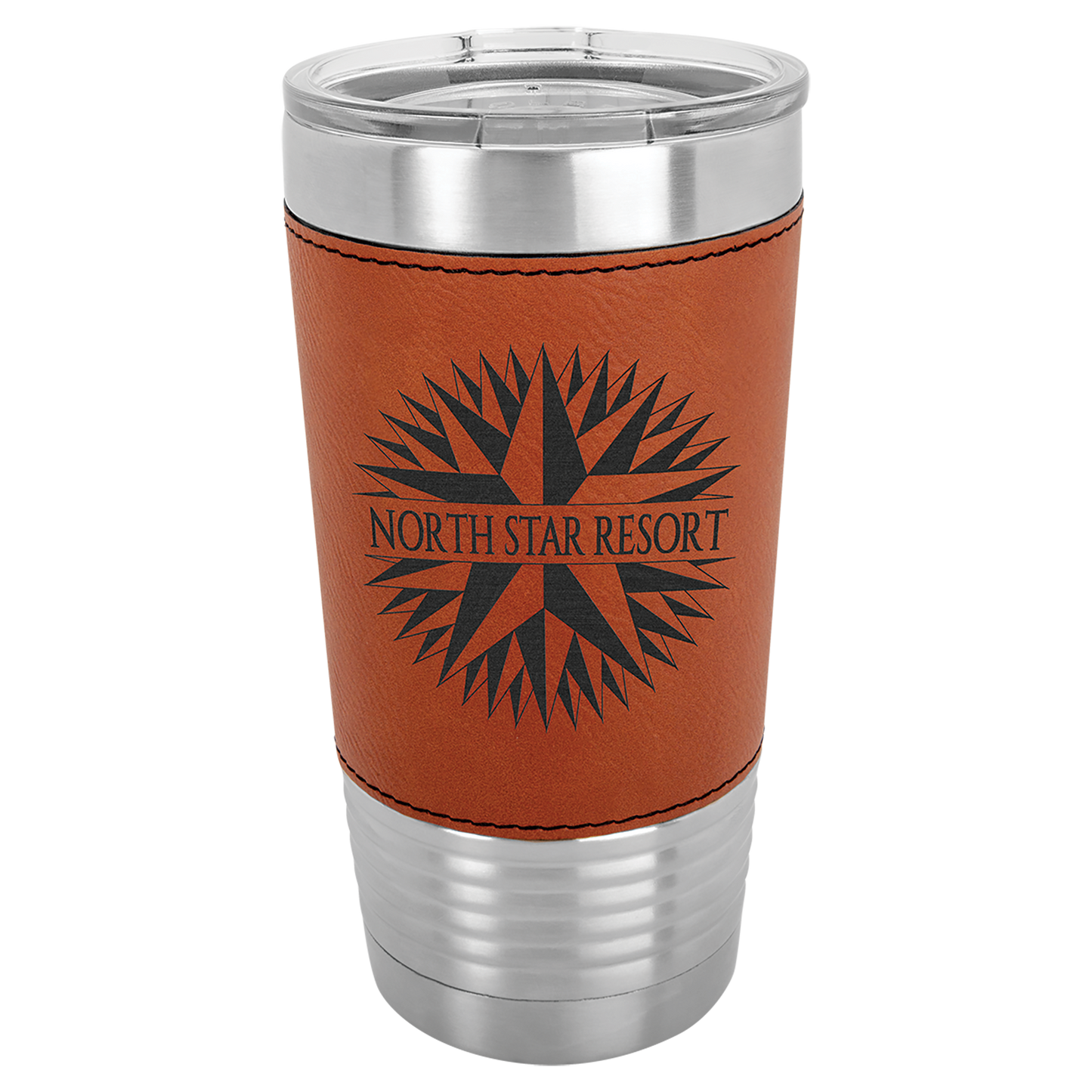 20 OZ LEATHERETTE GRIP TUMBLER WITH SLIDER LID