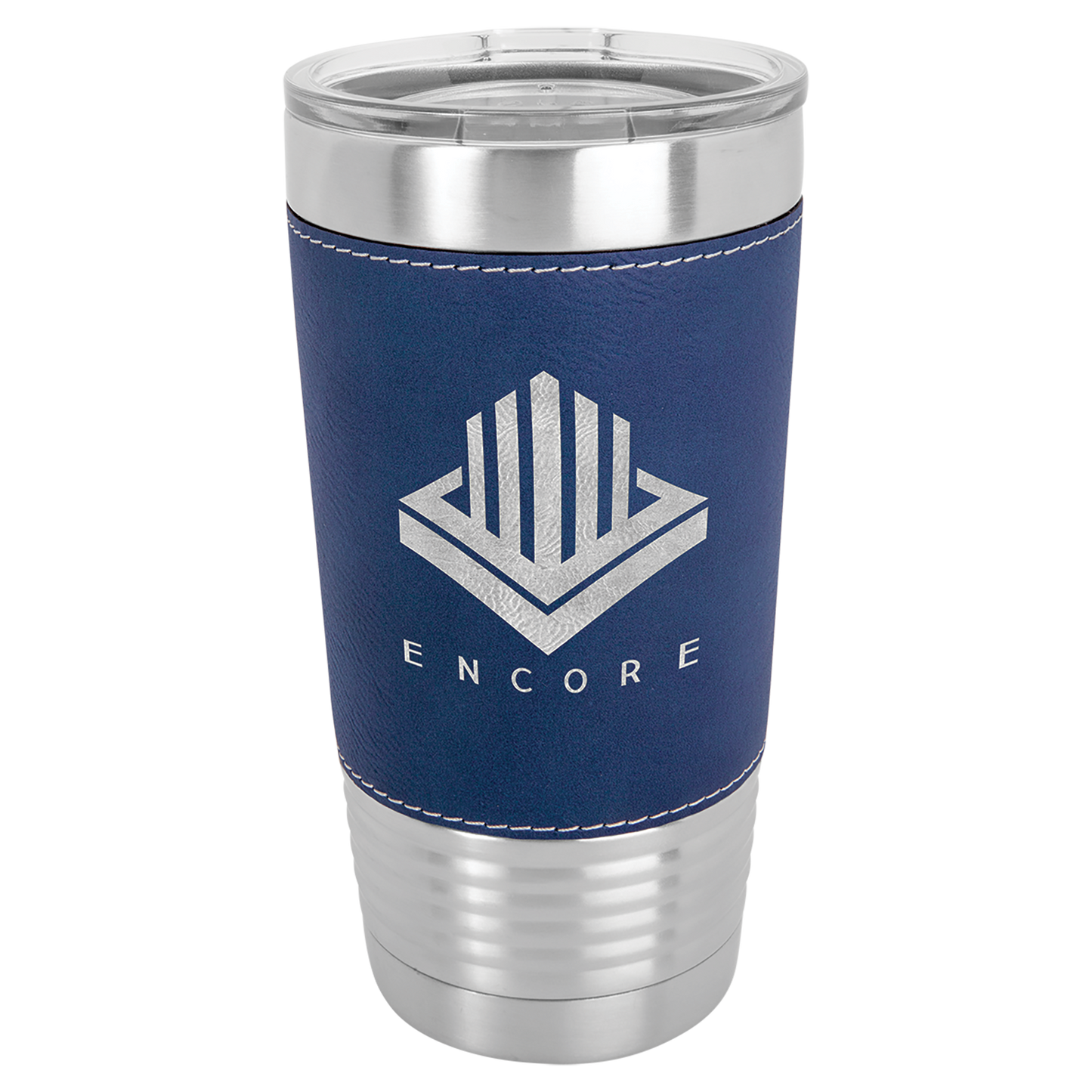 20 OZ LEATHERETTE GRIP TUMBLER WITH SLIDER LID